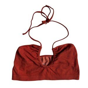 Out From Under by Urban Outfitters Keyhole Halter Bralette (Rust Orange) M/L